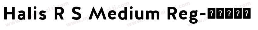 Halis R S Medium Reg字体转换
